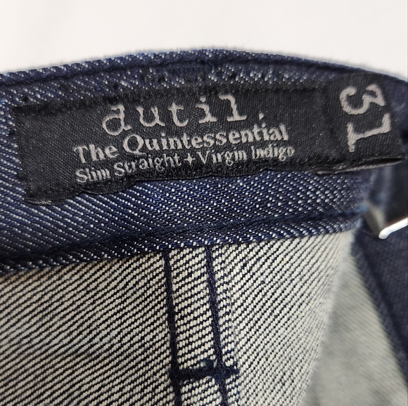 NWOT DUTIL DENIM The Quintessential Slim Straight Raw Denim Jeans Made USA sz 31 - Picture 9 of 10